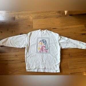 Answering Bird Embroidered Sweater